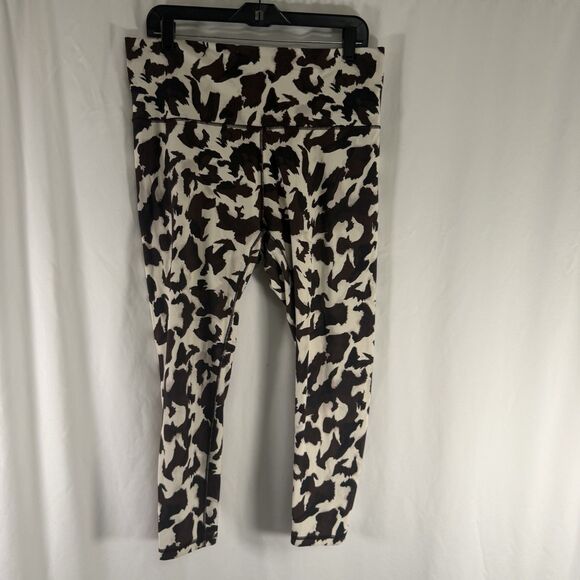 CALIA by Carrie Underwood Pants - Calia Carrie Underwood Leggings Women's XL Brown White Pull On High Rise